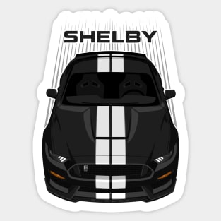 Ford Mustang Shelby GT350 2015 - 2020 - Black - White Stripes Sticker